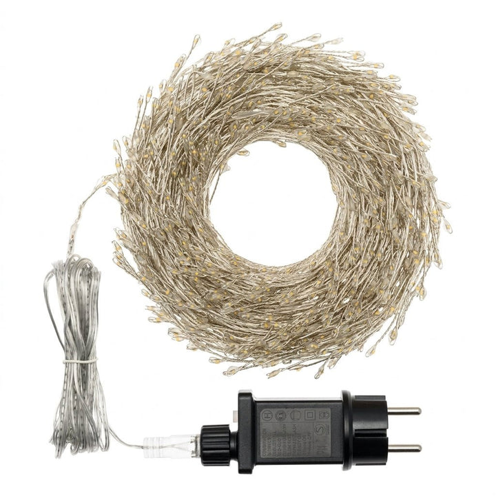 Luci di Natale 1000 LED Bianco Caldo 20 m con Timer Lotti - Perrone Shop