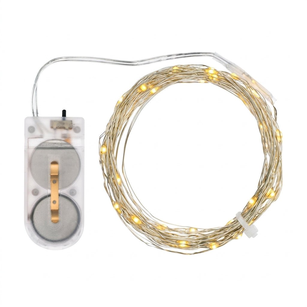 Catena Decorativa 40 MicroLED Bianco Caldo a Batteria – Lotti - Perrone Shop
