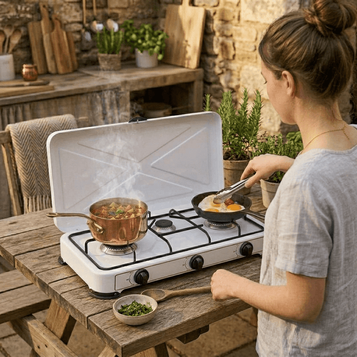 Fornello a Gas da Campeggio 2 o 3 Fuochi – Massima Libertà di Cucina Ovunque - Perrone Shop