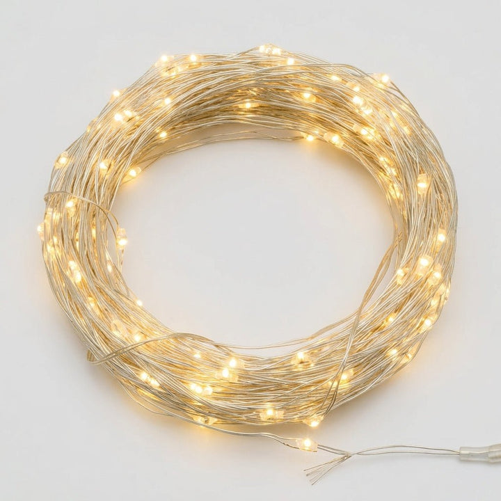Catena Luminosa 200 MicroLED Bianco Caldo 20 m a Batteria | Lotti - Perrone Shop