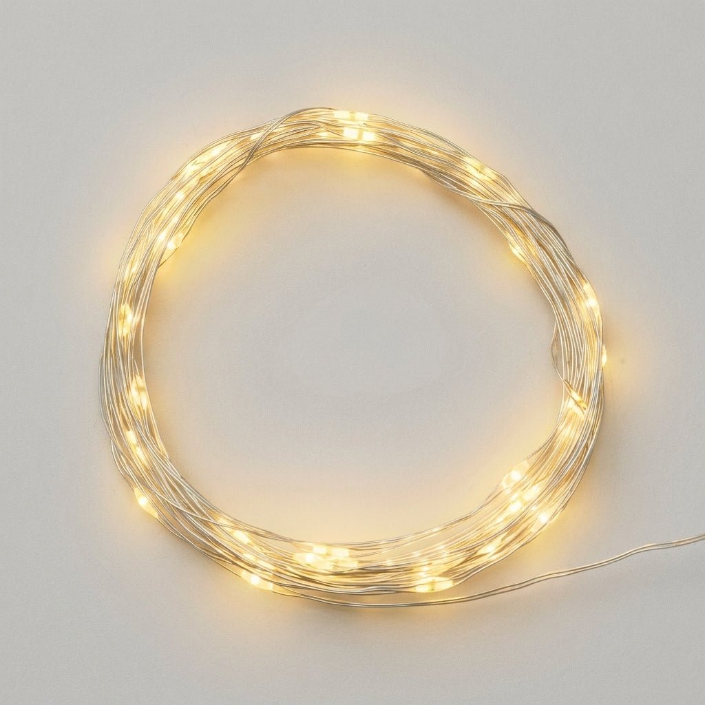 Catena Decorativa 40 MicroLED Bianco Caldo a Batteria – Lotti - Perrone Shop