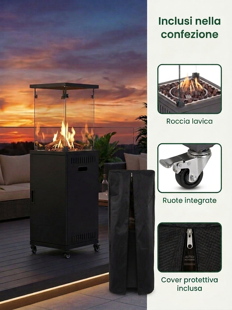 Xone Stufa da estreno a gas Flaminia 11KW