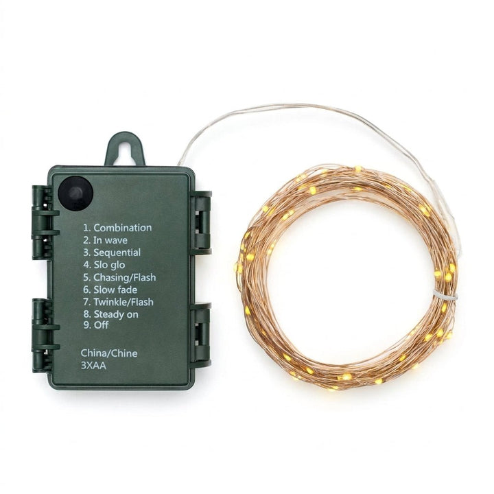 Catena 80 MicroLED 8 m a Batteria con Timer IP44 | Lotti - Perrone Shop