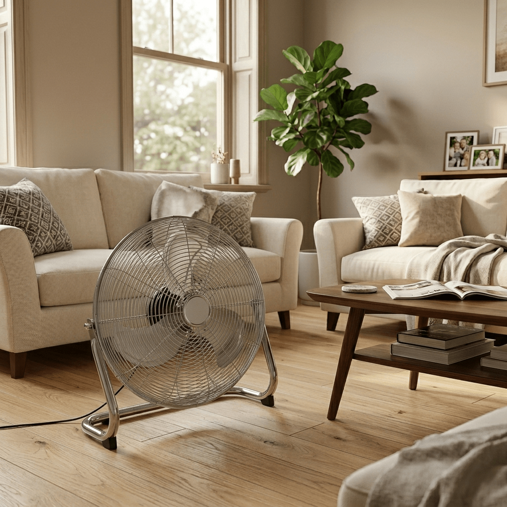Ventilatore da terra in acciaio 50cm - Perrone Shop