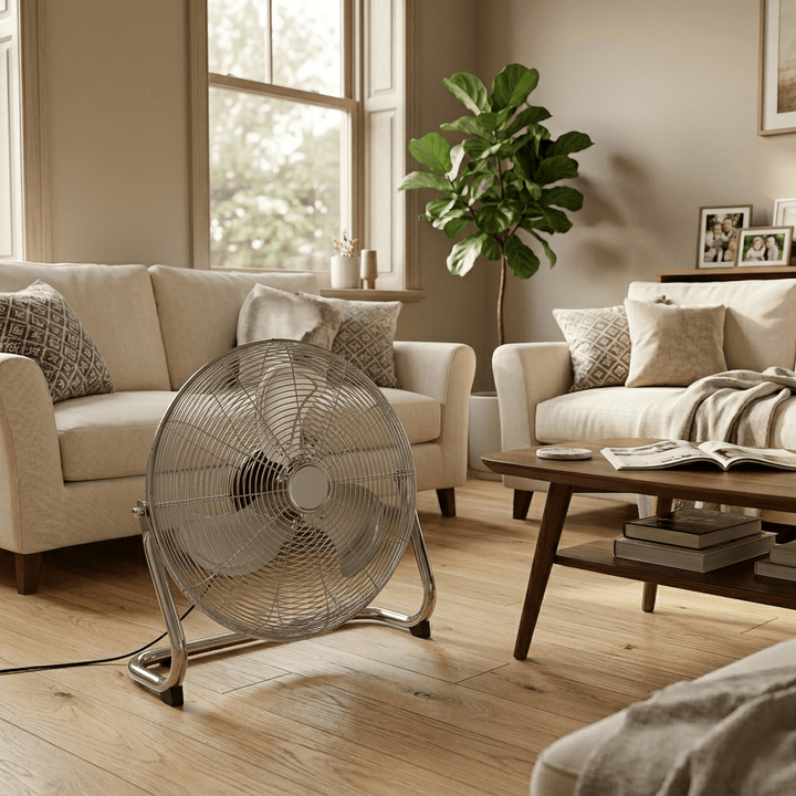 Ventilatore da terra in acciaio 50cm - Perrone Shop