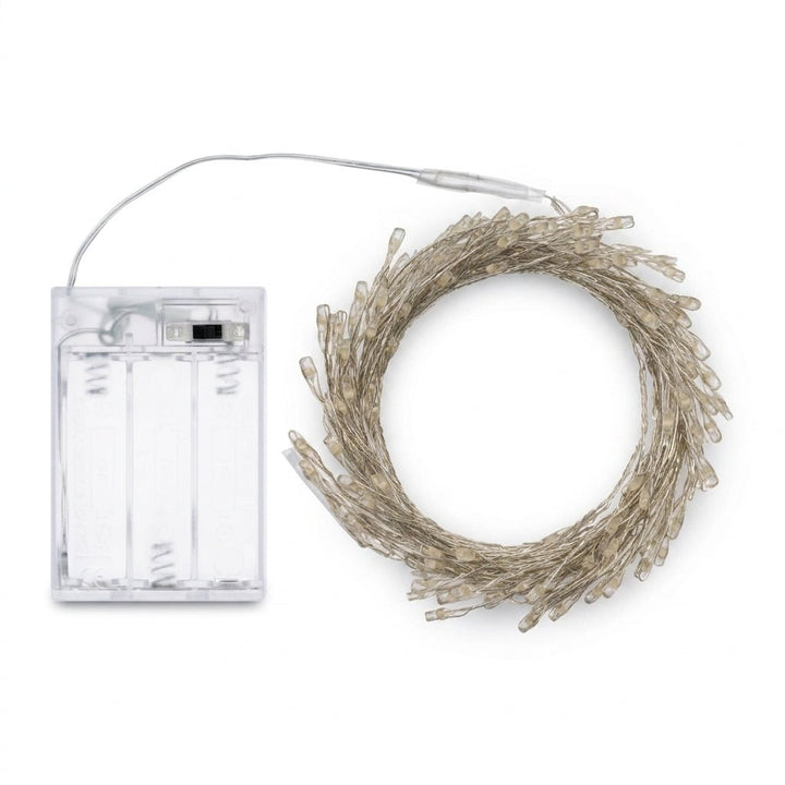 Catena Luminosa MiniCluster 150 MicroLED Bianco Caldo 3 m a Batteria | Lotti - Perrone Shop