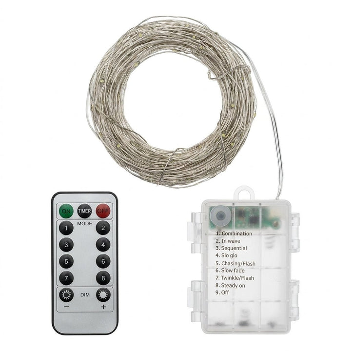 Catena Luminosa 200 MicroLED Bianco Caldo 20 m a Batteria | Lotti - Perrone Shop