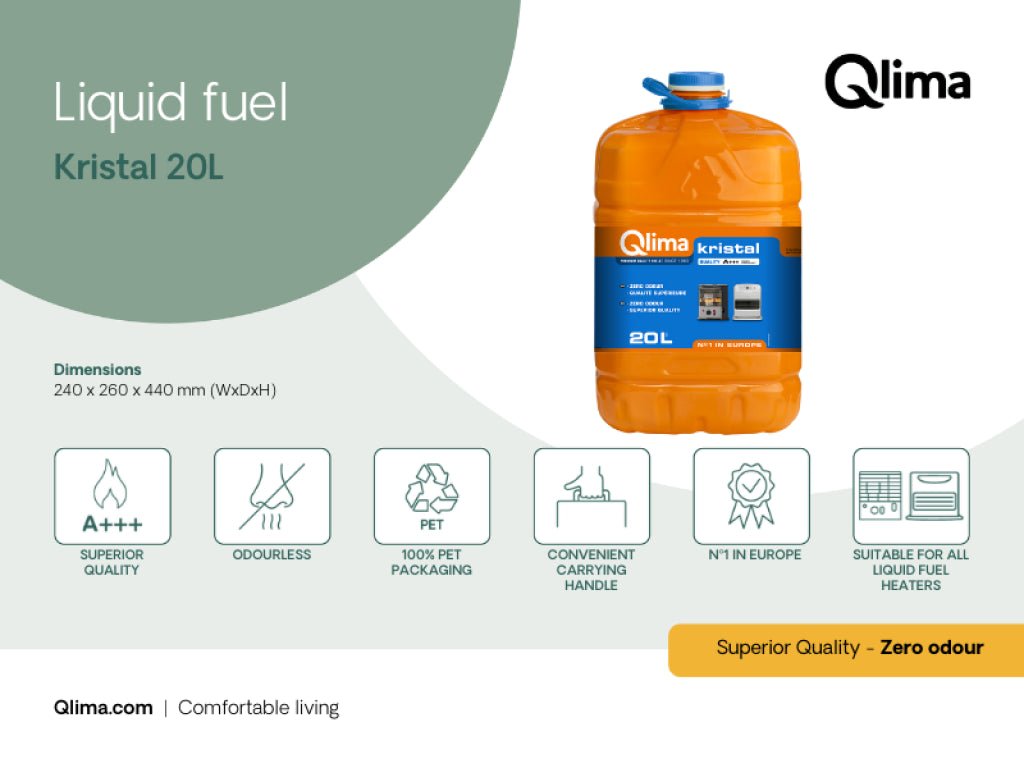 Combustibile liquido 20 lt Kristal Qlima - Perrone Shop