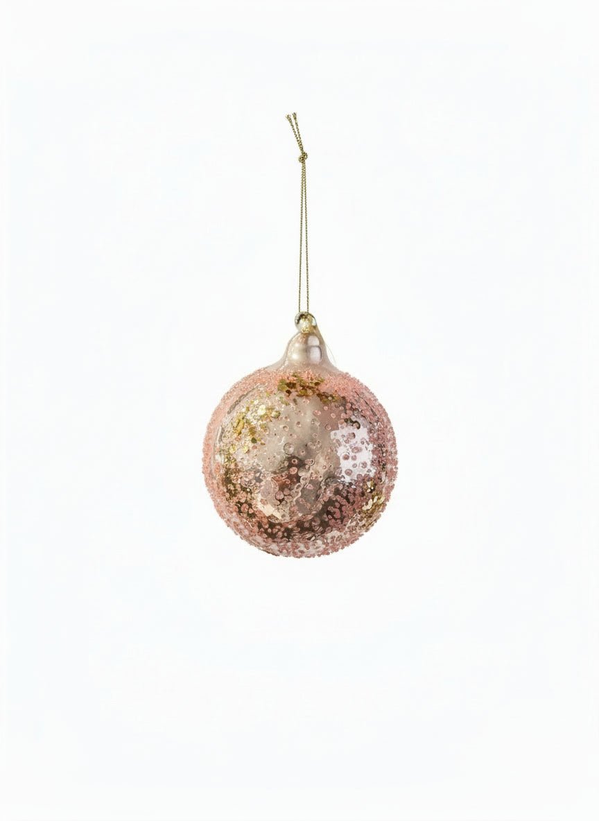 Palla di Natale a Goccia – Vetro Rose Gold - Perrone Shop