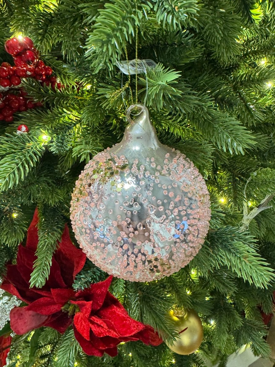 Palla di Natale a Goccia – Vetro Rose Gold - Perrone Shop