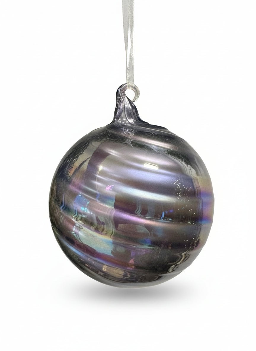 Palla di Natale Vetro Spiral – Ø12 cm - Perrone Shop