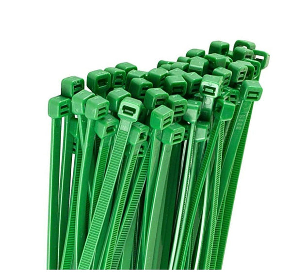 Fascette in Nylon di colore verde – Set da 100 Pezzi per Cablaggio Sicuro - Perrone Shop