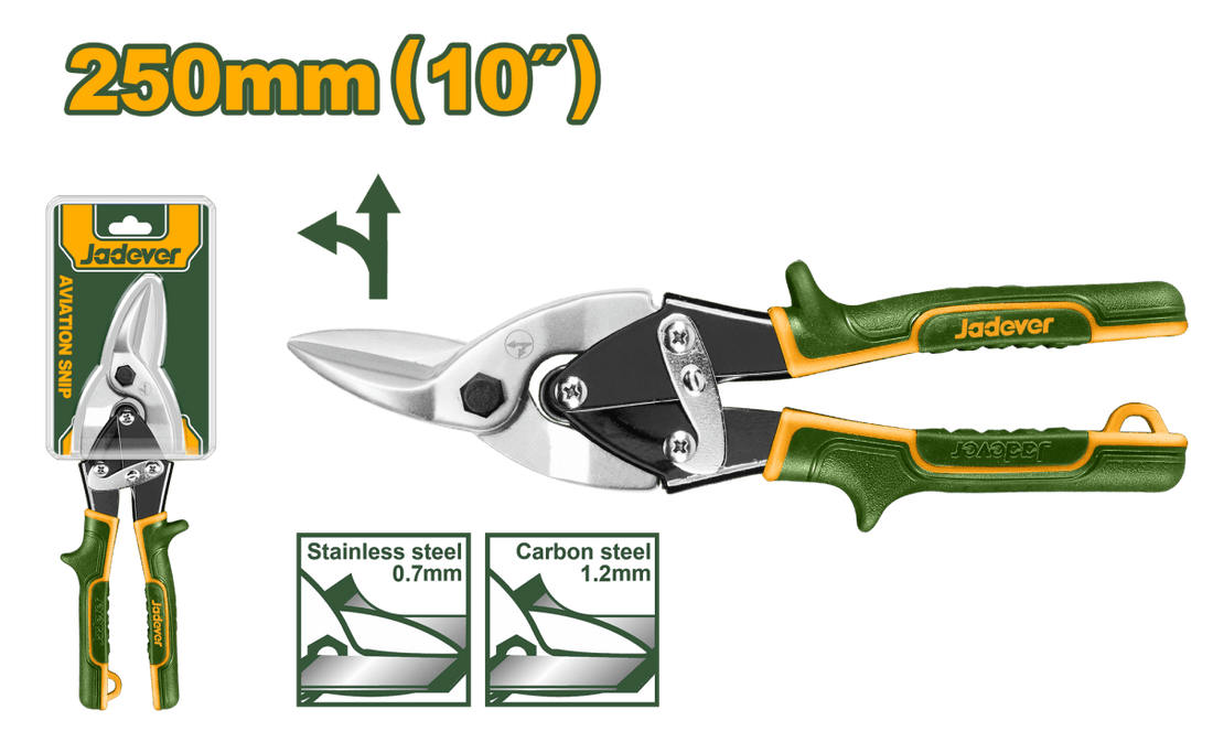 Cesoia per lamiera aviation 250 mm Jadever - Perrone Shop