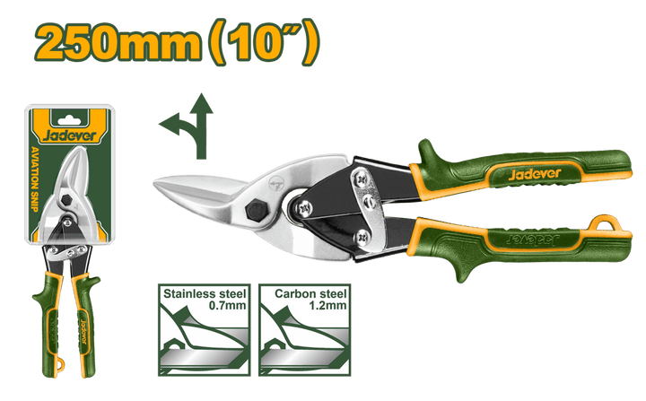 Cesoia per lamiera aviation 250 mm Jadever - Perrone Shop