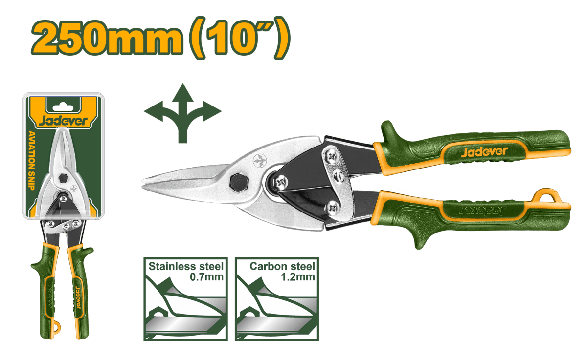 Cesoia per lamiera aviation 250 mm Jadever - Perrone Shop