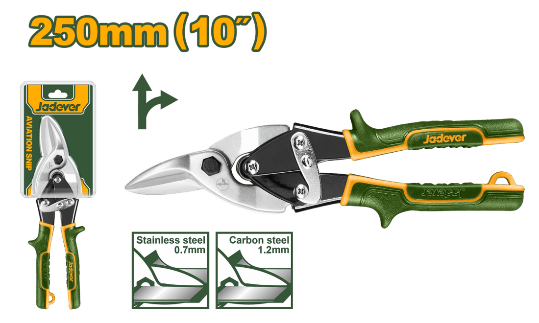 Cesoia per lamiera aviation 250 mm Jadever - Perrone Shop