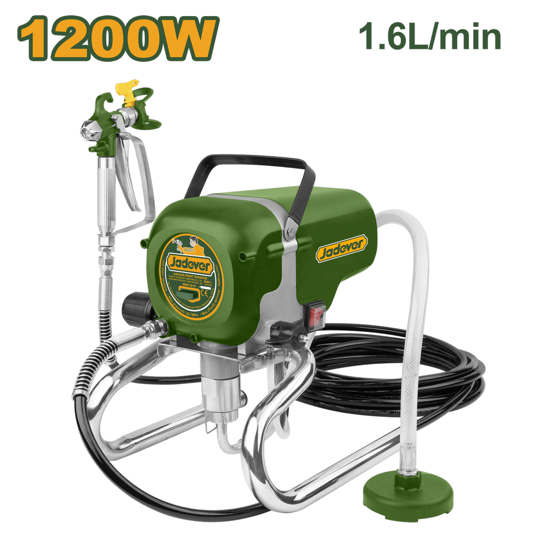 Pompa airless elettrica Jadever 1200W 1600 ml/min - Perrone Shop