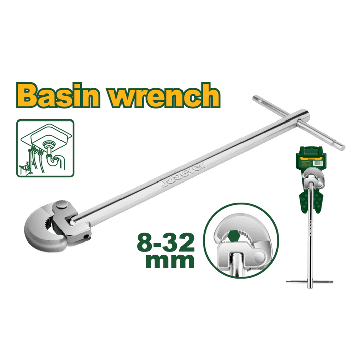 Chiave per lavabo Jadever 300 mm regolabile - Perrone Shop