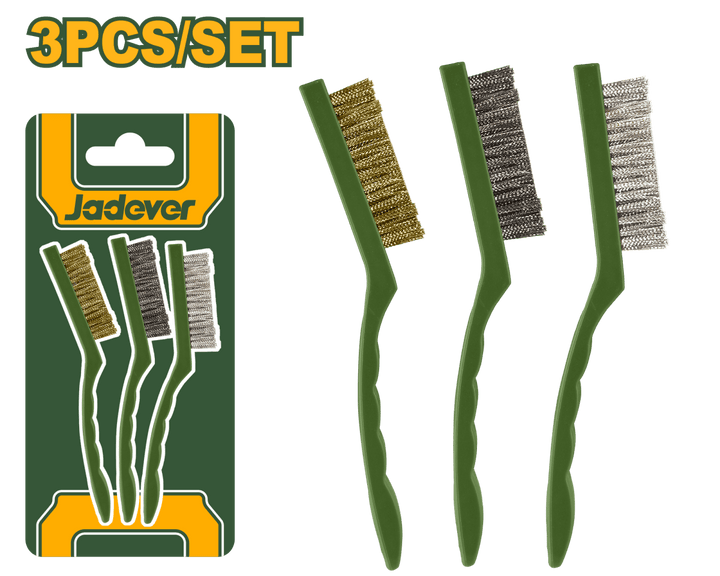 Set spazzole di pulizia Jadever con setole miste – 3 pezzi - Perrone Shop