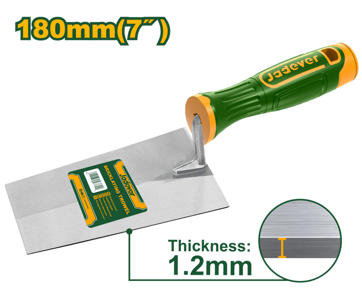 Cazzuola per muratura Jadever 180 mm con manico ergonomico - Perrone Shop