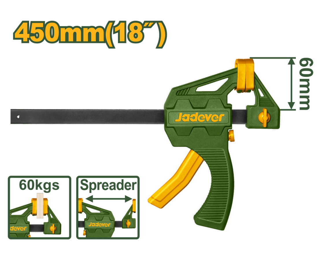 Morsetto a barra Jadever 60 mm con funzione distanziatore - Perrone Shop
