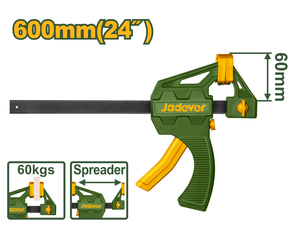 Morsetto a barra Jadever 60 mm con funzione distanziatore - Perrone Shop