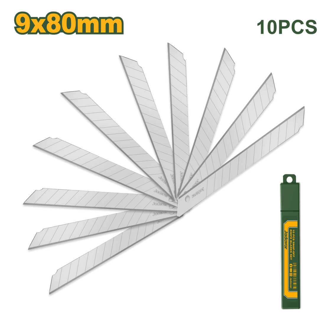 Lame di Ricambio per Cutter 9×80 mm – Set da 10 Pezzi - Perrone Shop