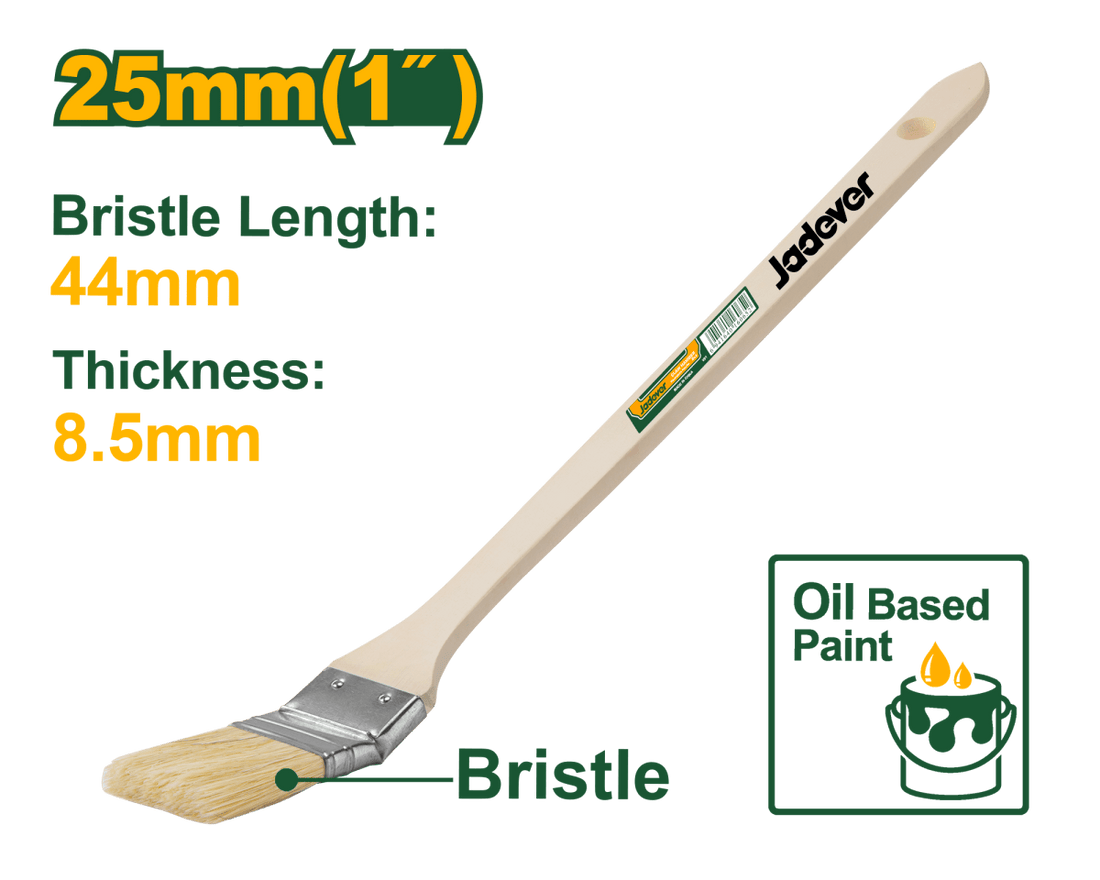 Pennello Piatto Curvo Jadever per Vernici a Olio – Setole PET - Perrone Shop