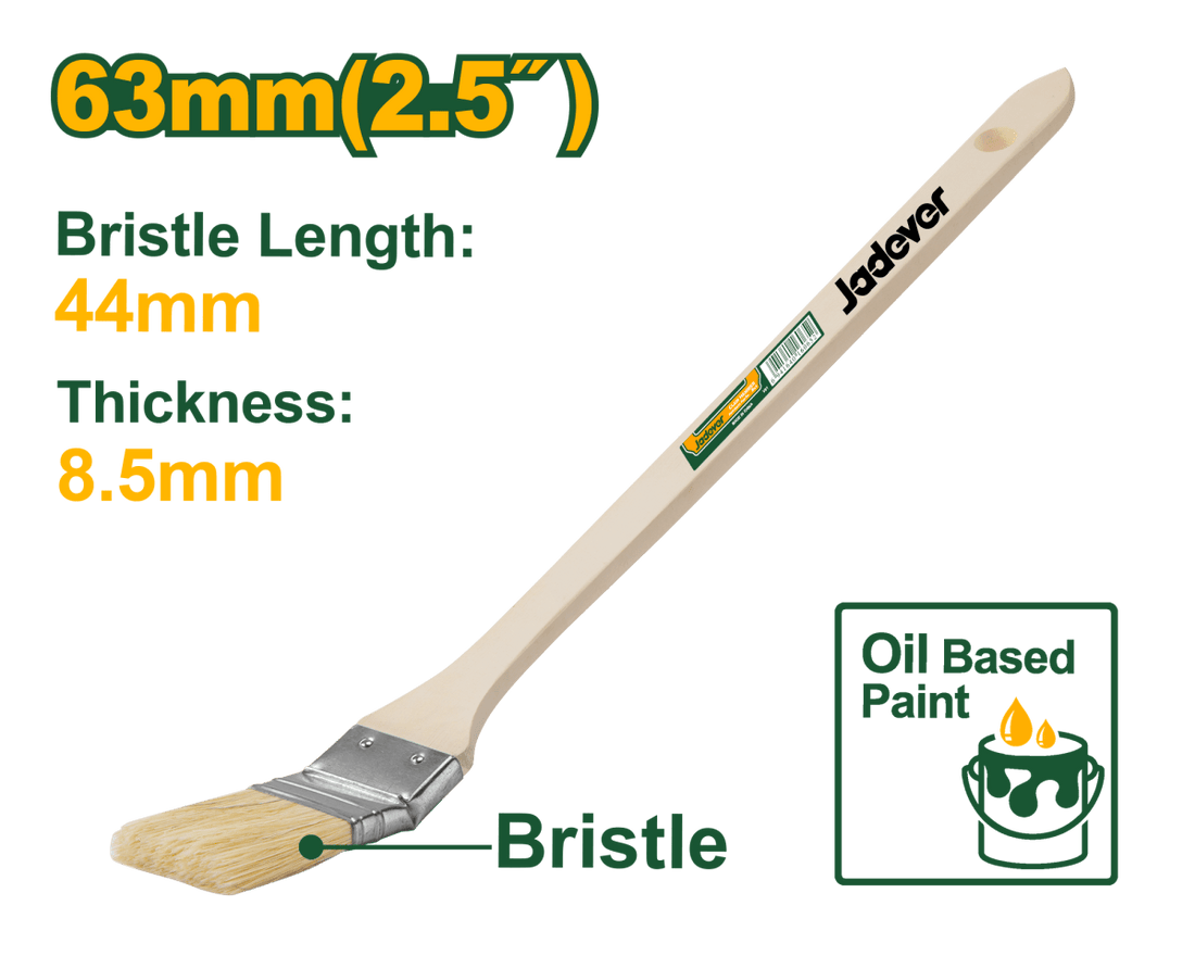 Pennello Piatto Curvo Jadever per Vernici a Olio – Setole PET - Perrone Shop