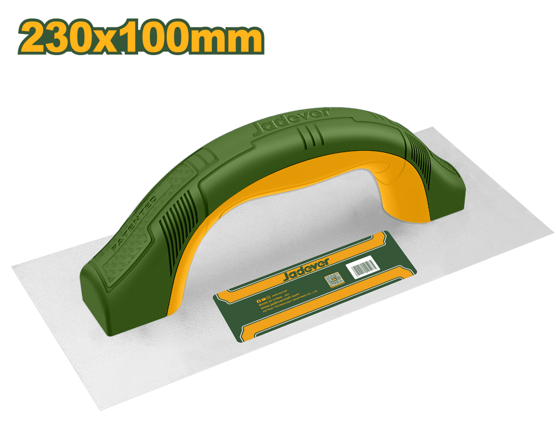 Spatola per Intonaco Jadever 230x100 mm in Acciaio al Carbonio - Perrone Shop