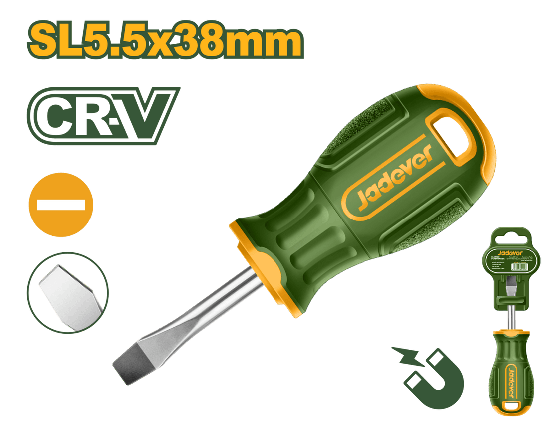 Cacciavite a Taglio Jadever SL 5.5 con Punta Magnetica - Perrone Shop