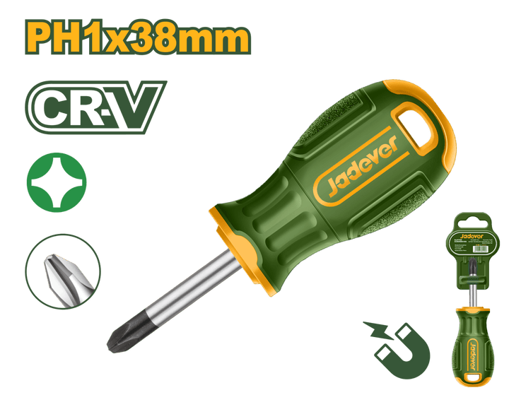 Cacciavite a Croce Phillips PH1 Cr - V con Punta Magnetica - Perrone Shop