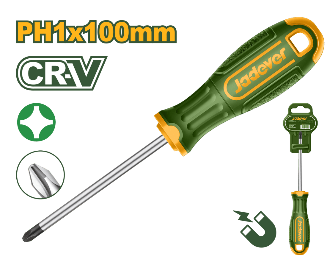 Cacciavite a Croce Phillips PH1 Cr - V con Punta Magnetica - Perrone Shop