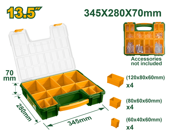 Organizer Porta Minuteria Jadever in Plastica PP con Scomparti - Perrone Shop