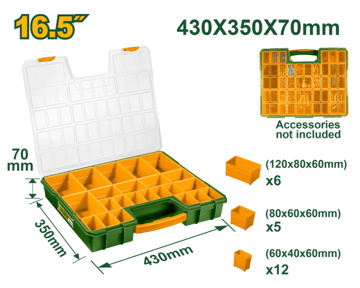Organizer Porta Minuteria Jadever in Plastica PP con Scomparti - Perrone Shop