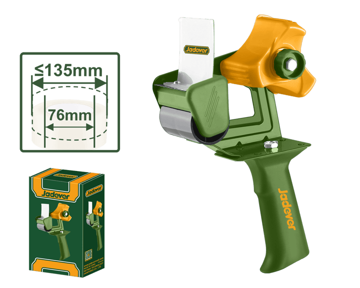 Dispenser Manuale per Nastro Adesivo Jadever fino a 55 mm con Freno Regolabile - Perrone Shop