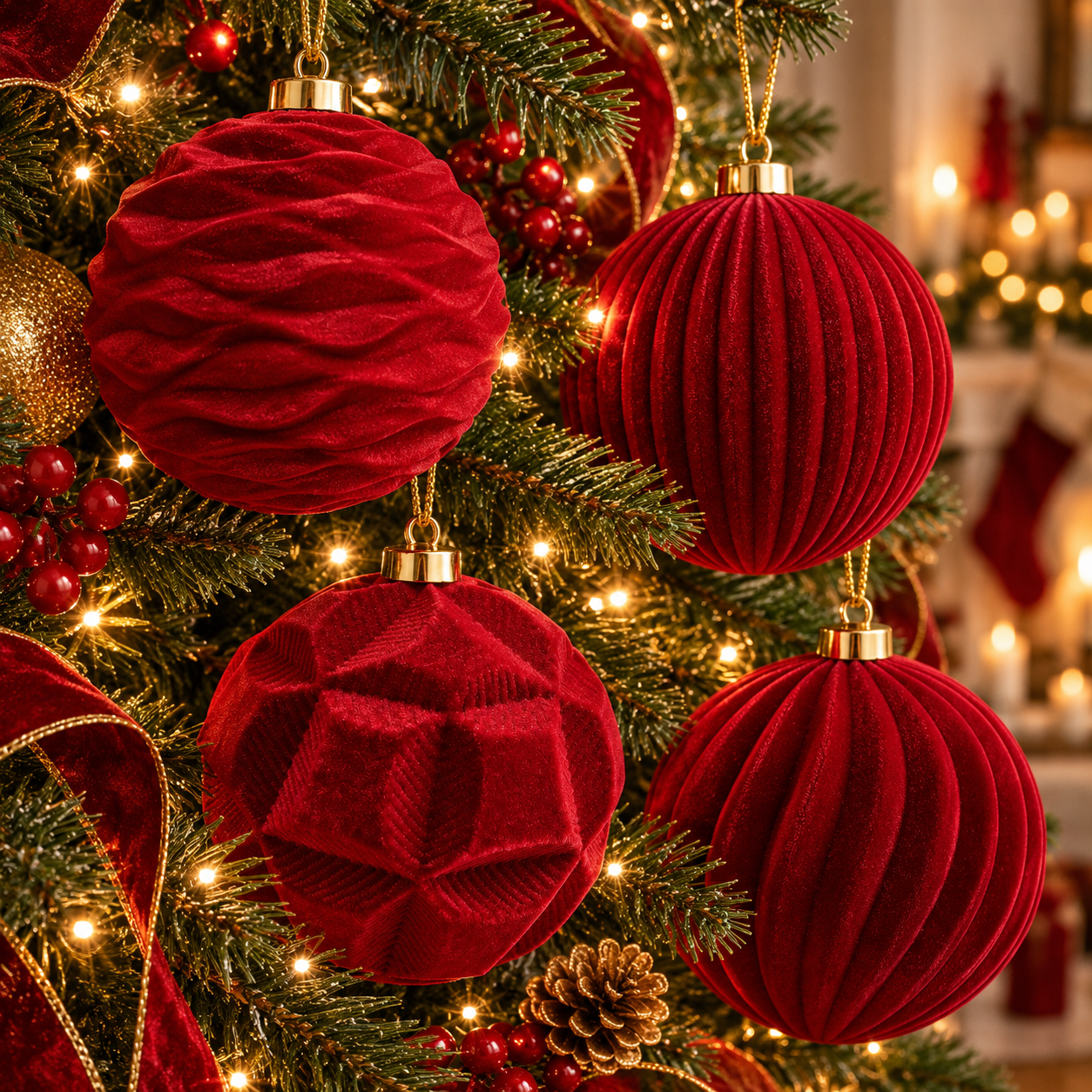 Pallina di Natale Velvet Touch 12cm in tre colori | Xone