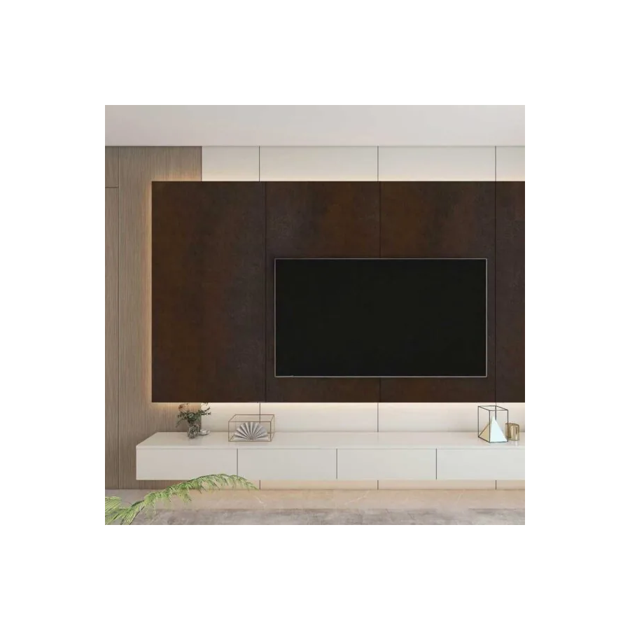Set 6 Pannelli Effetto Metallo Corten Decorativo 60x120 cm | OX Zeroper