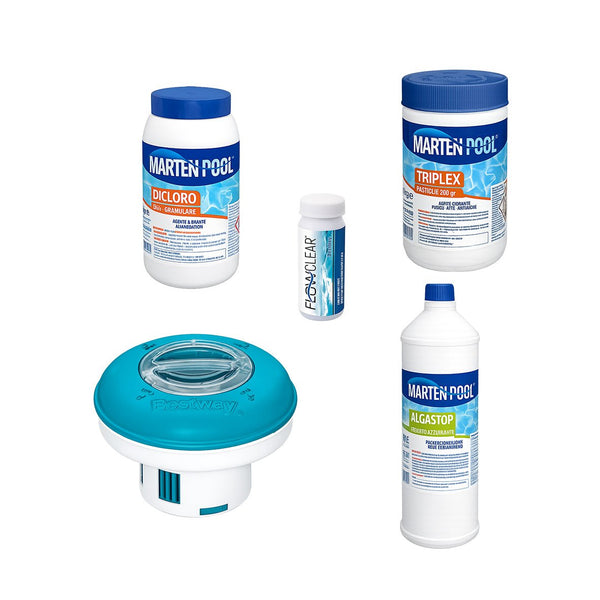 Kit Starter e Manutenzione Piscina Marten Pool – Trattamento Completo Acqua Cristallina - Perrone Shop