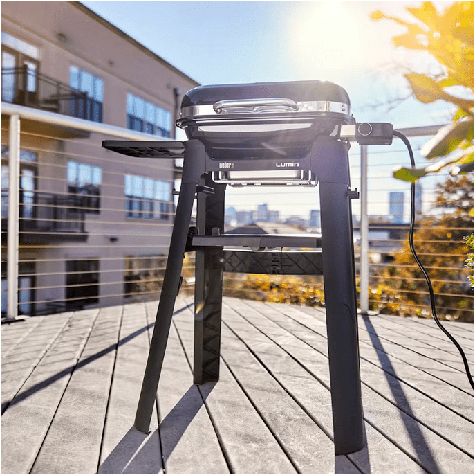 Weber BBQ Lumin Compact con stand electirc grill - Perrone Shop
