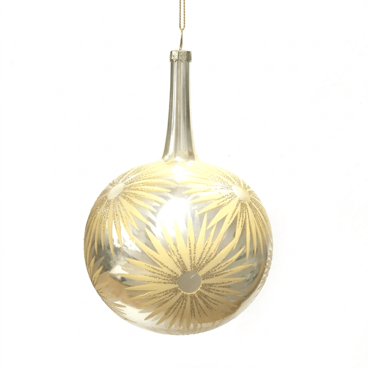 Palla in vetro Aster Bell oro D12cm | EDG - Perrone Shop