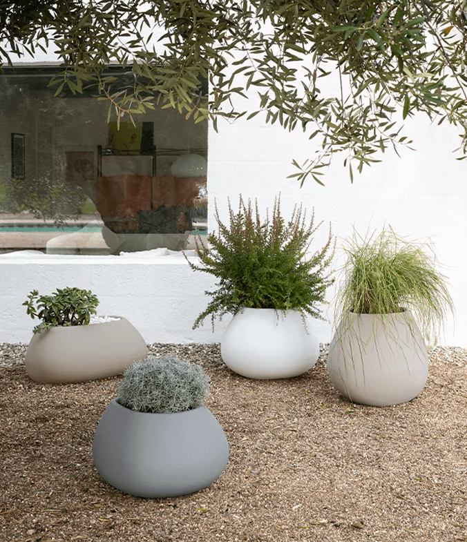Vaso Cachepot Gaudì grigio 67cm - Perrone Shop