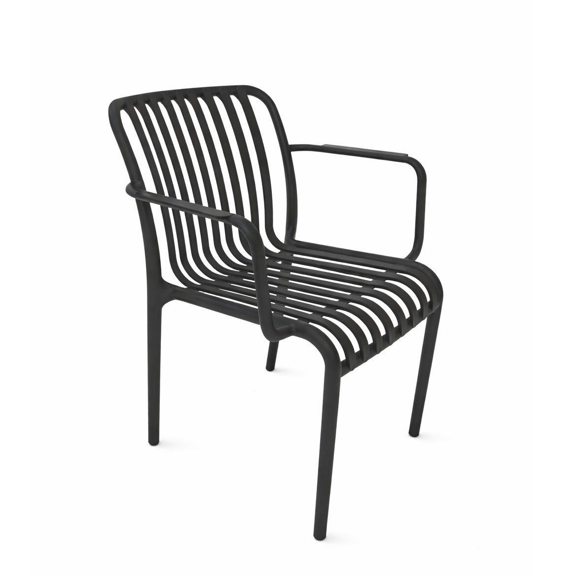 Sedia da giardino con braccioli in polipropilene colorata Ines Xone