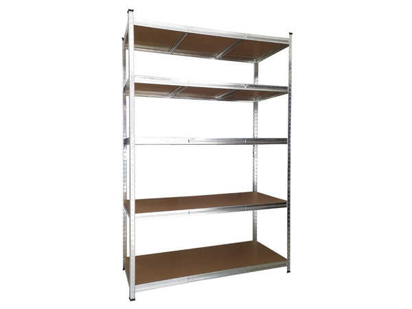 Scaffale 5 ripiani in acciaio e MDF Thor 120x60x180 cm - Perrone Shop