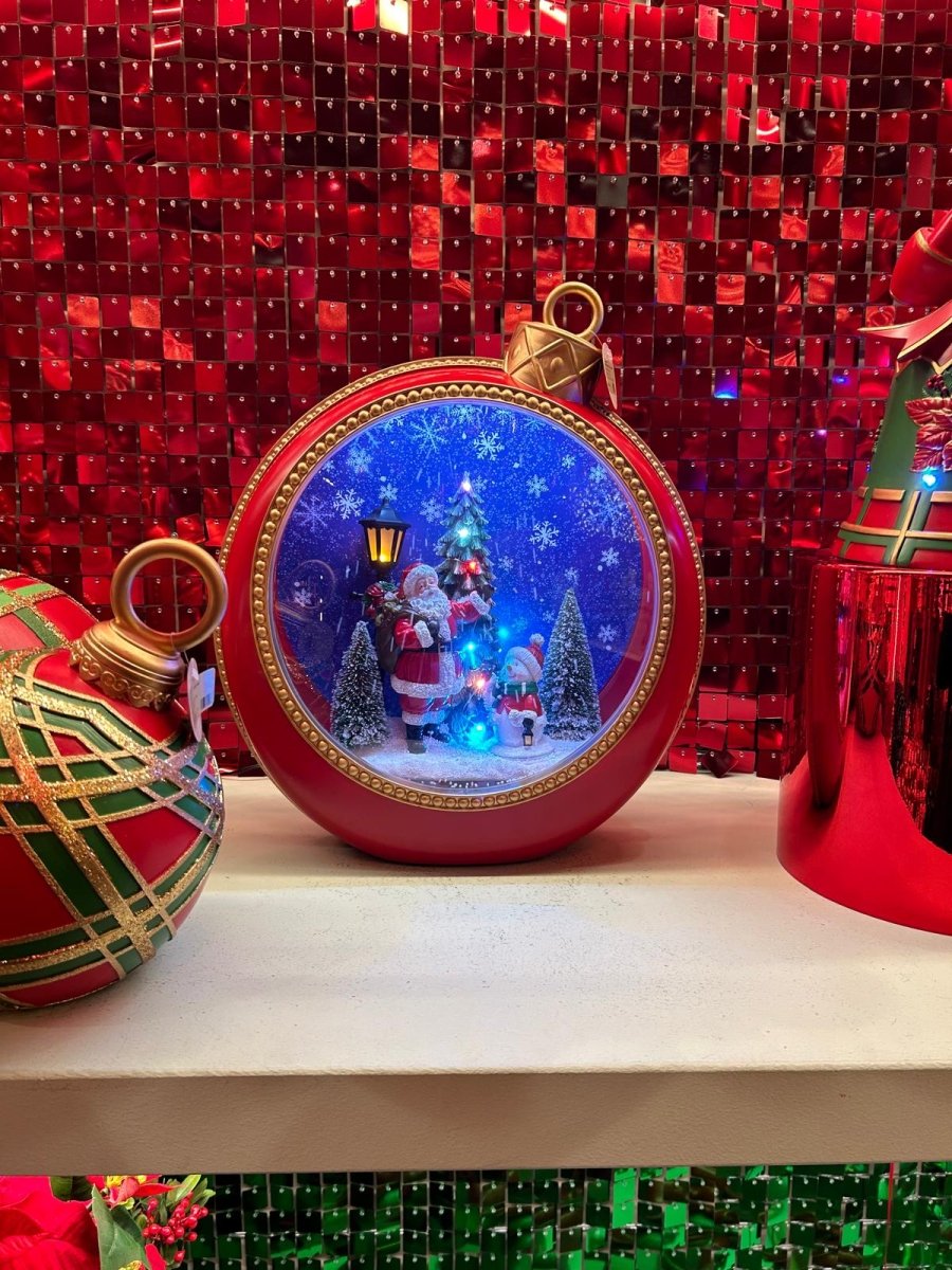 Decorazione natalizia a tenda quadrata con glitter | EDG - Perrone Shop