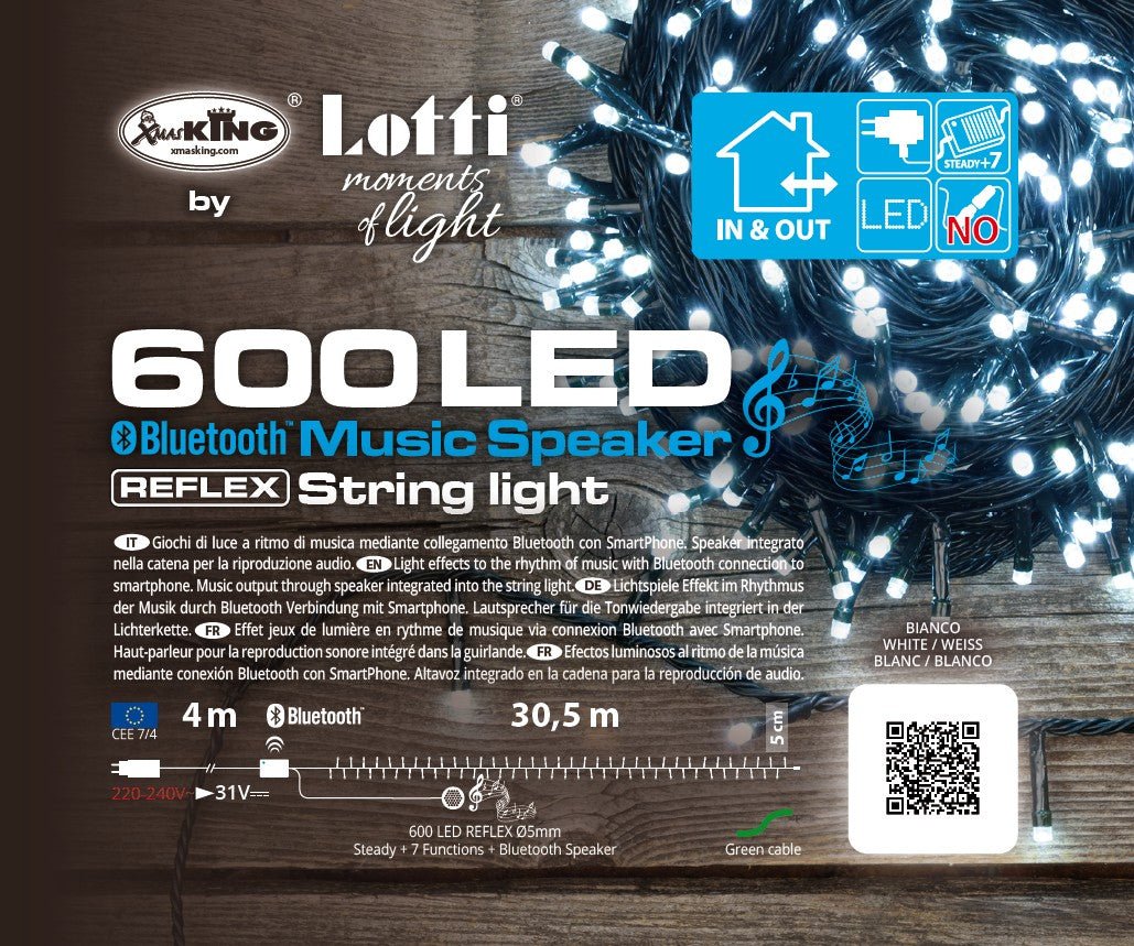 Luci di Natale 600 LED con Speaker Bluetooth – Lotti - Perrone Shop
