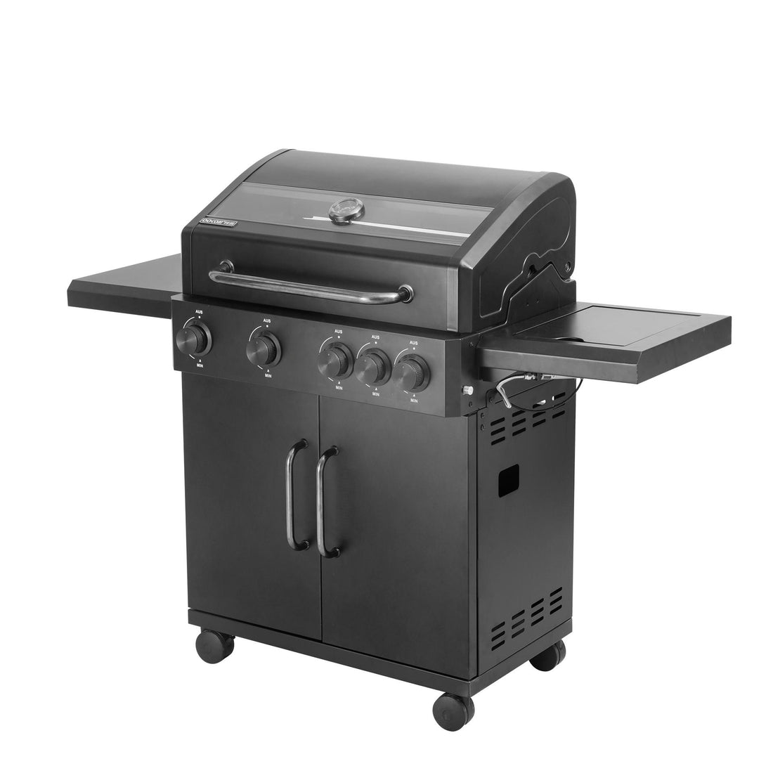 Pit Master – Barbecue a Gas con fornello laterale e custodia