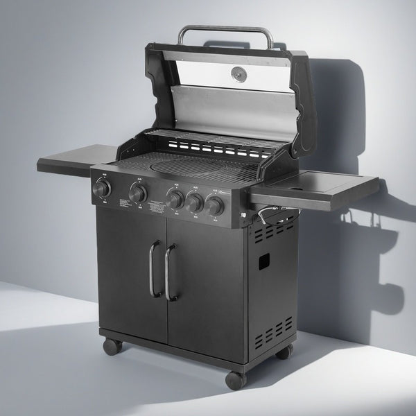 Pit Master – Barbecue a Gas con fornello laterale e custodia - Perrone Shop