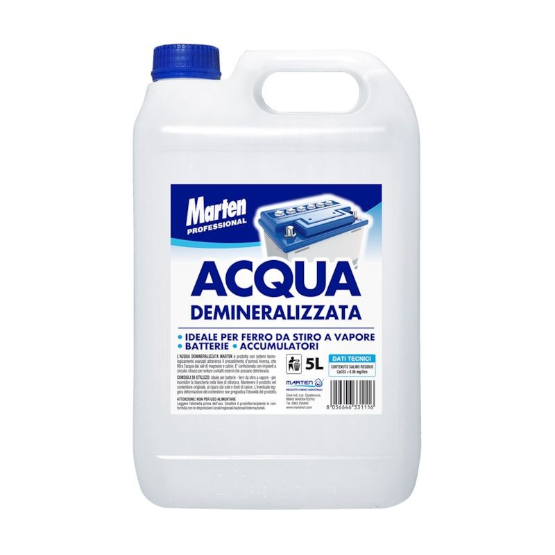 Acqua demineralizzata 5l Marten