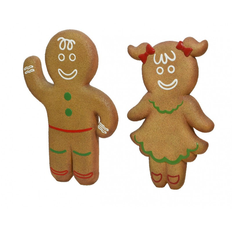 Addobbo natalizio Gingerbread in poliresina gigante